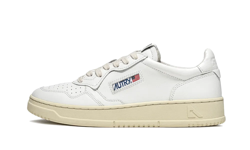 AUTRY Medalist Low Leather White Cream