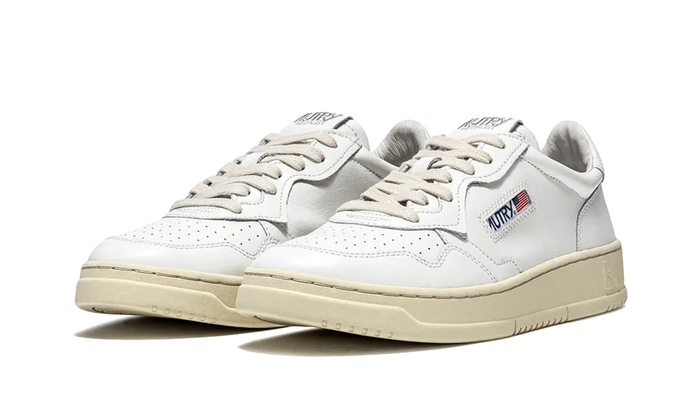 AUTRY Medalist Low Leather White Cream