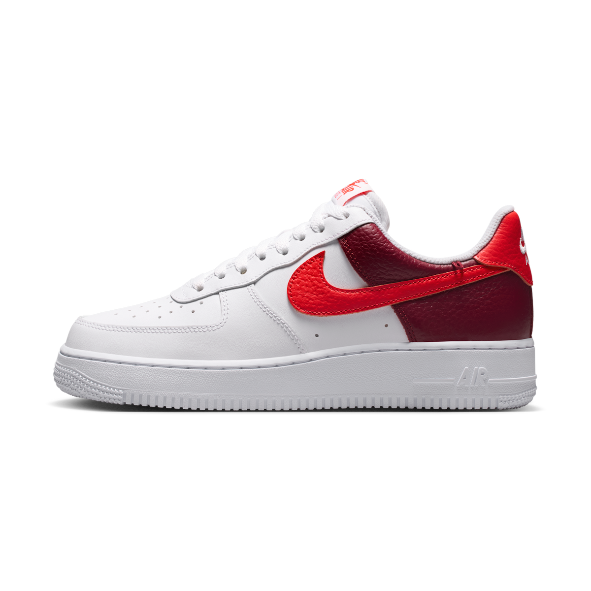 Nike Air Force 1 Low '07 White Light Crimson Gold Charm Bracelet (Women's)