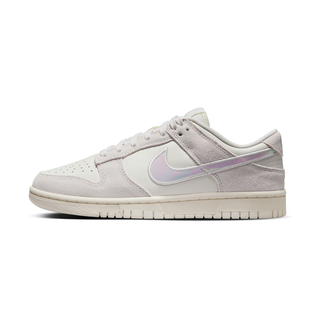 Nike Dunk Low Sail Iridescent Swoosh (Women's) | HF5074-133
