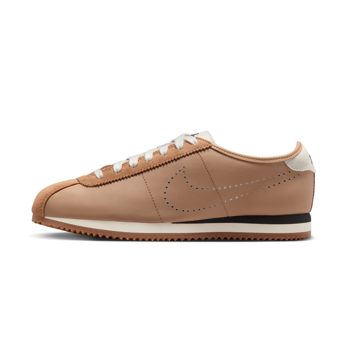 Nike Cortez Leather Pale Shale Sail Perforated Swoosh (Women's) | HQ1841-200