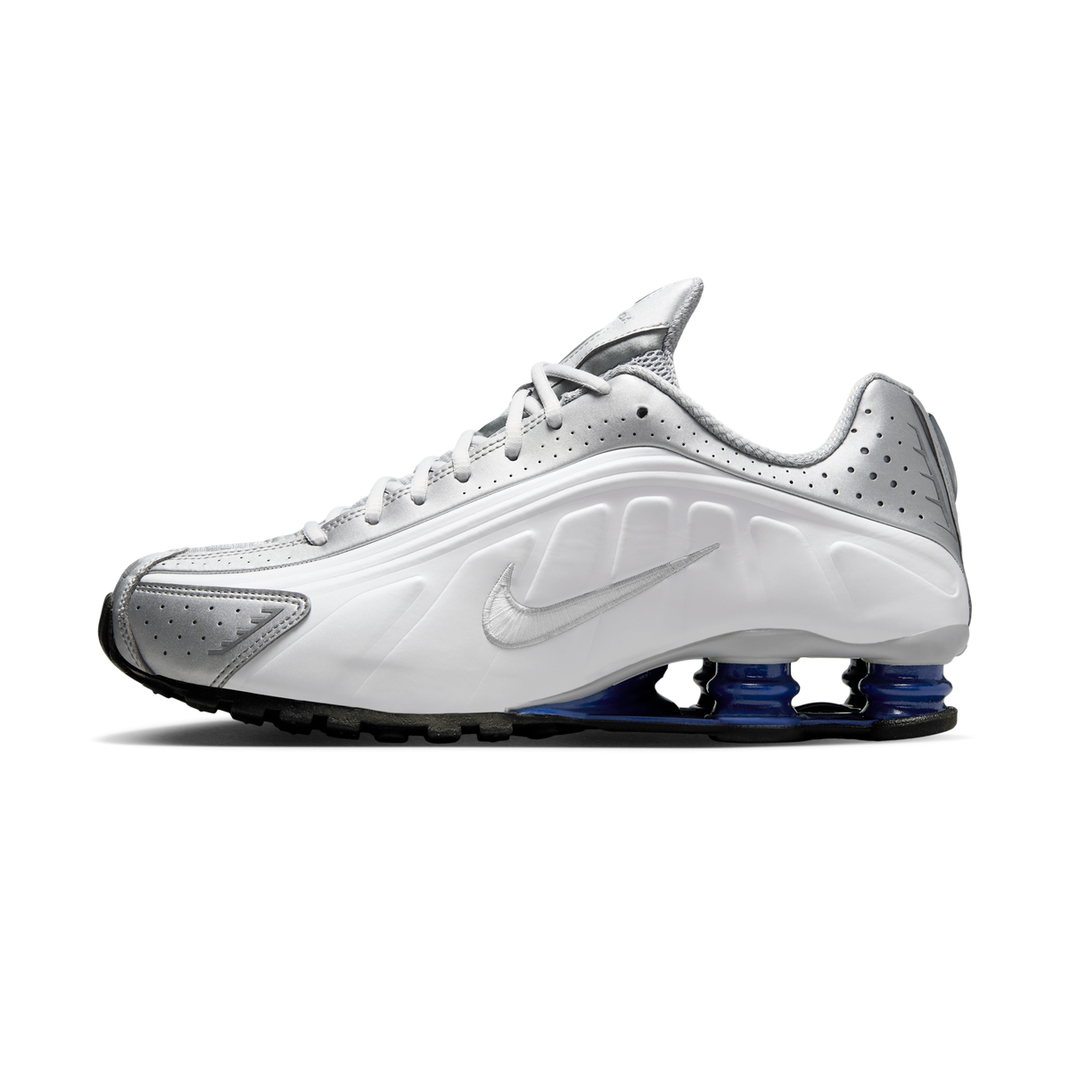 Nike Shox R4 Metallic Silver Deep Royal Blue | HQ1988-102