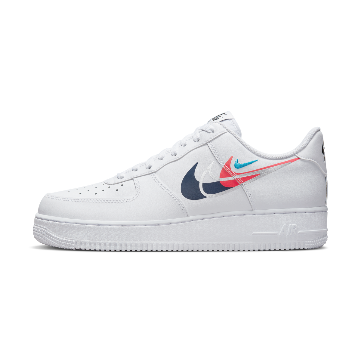 Nike Air Force 1 Low '07 Quadruple Swoosh White Navy Crimson