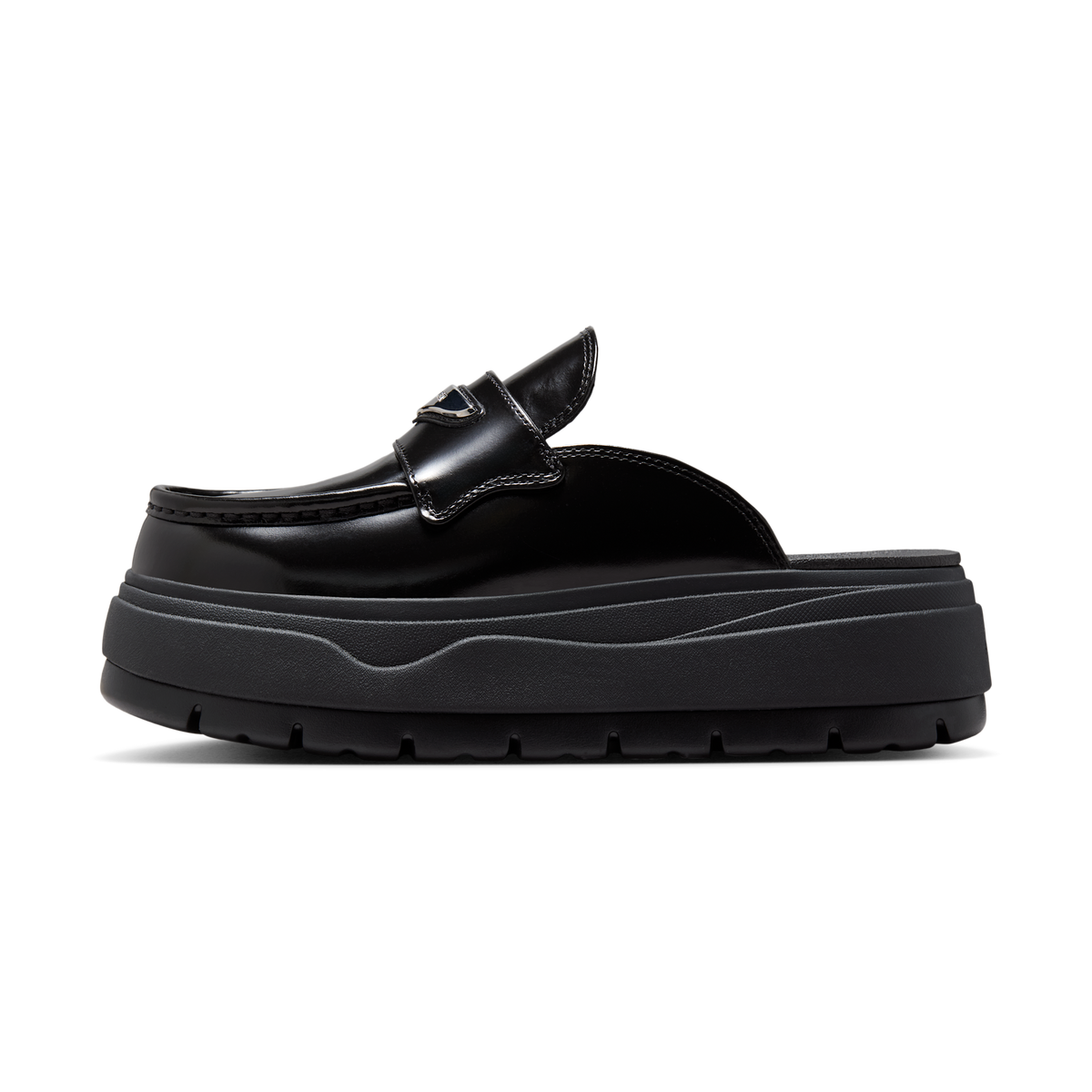 Jordan Mule Black Metallic Silver (Women's)