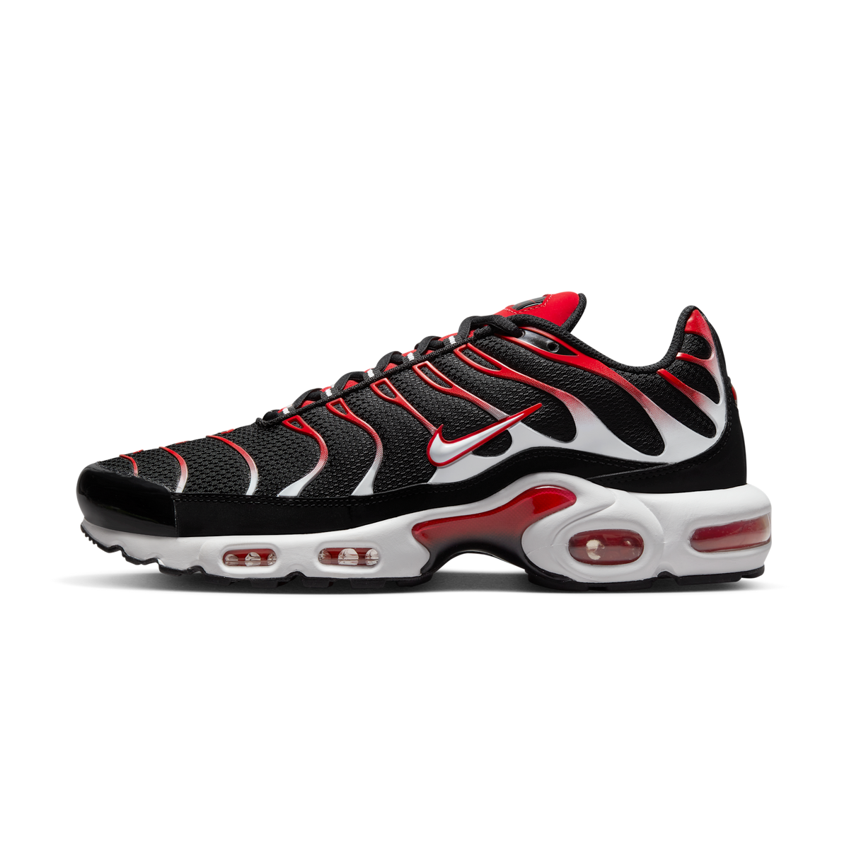 Nike Air Max Plus Black White University Red | DM0032-004