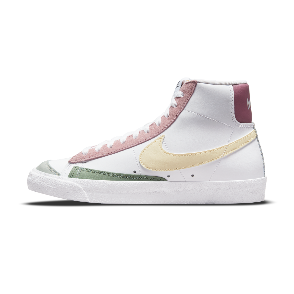 Nike Blazer Mid 77 White Pink Green Yellow (Women's) | DN5052-100