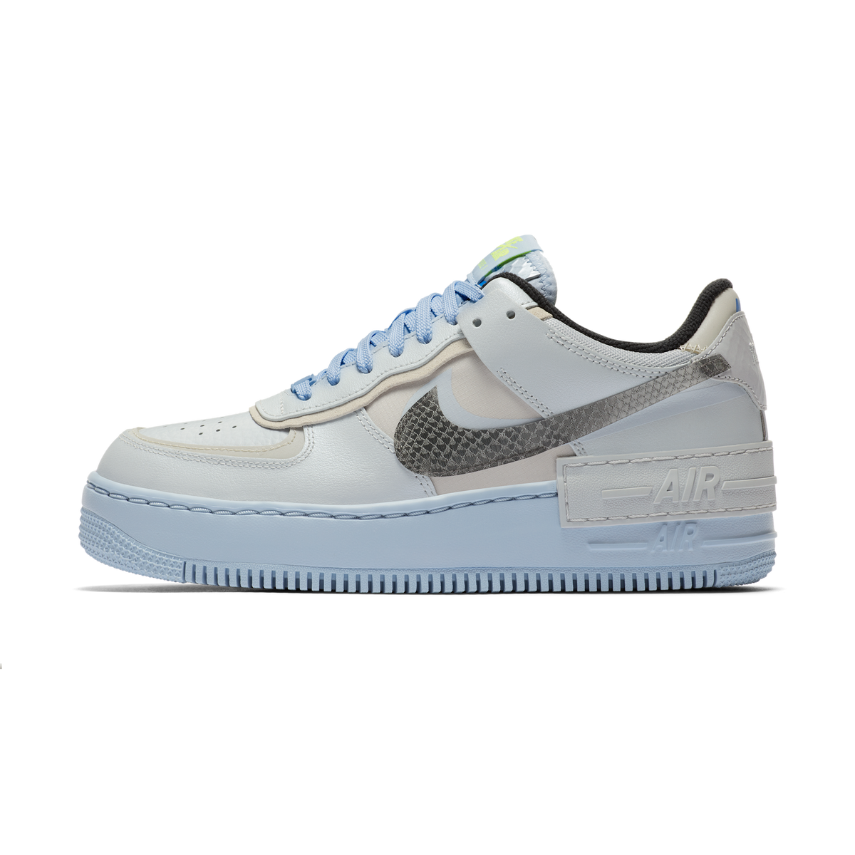 Nike Air Force 1 Low Shadow Pure Platinum Snakeskin Blue (Women's)