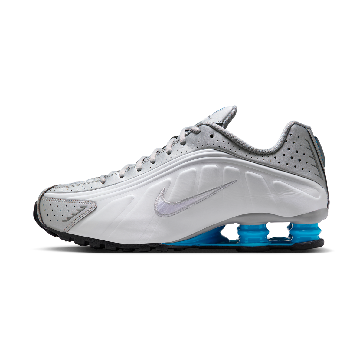 Nike Shox R4 Metallic Silver White Blue Lagoon | HQ1988-005