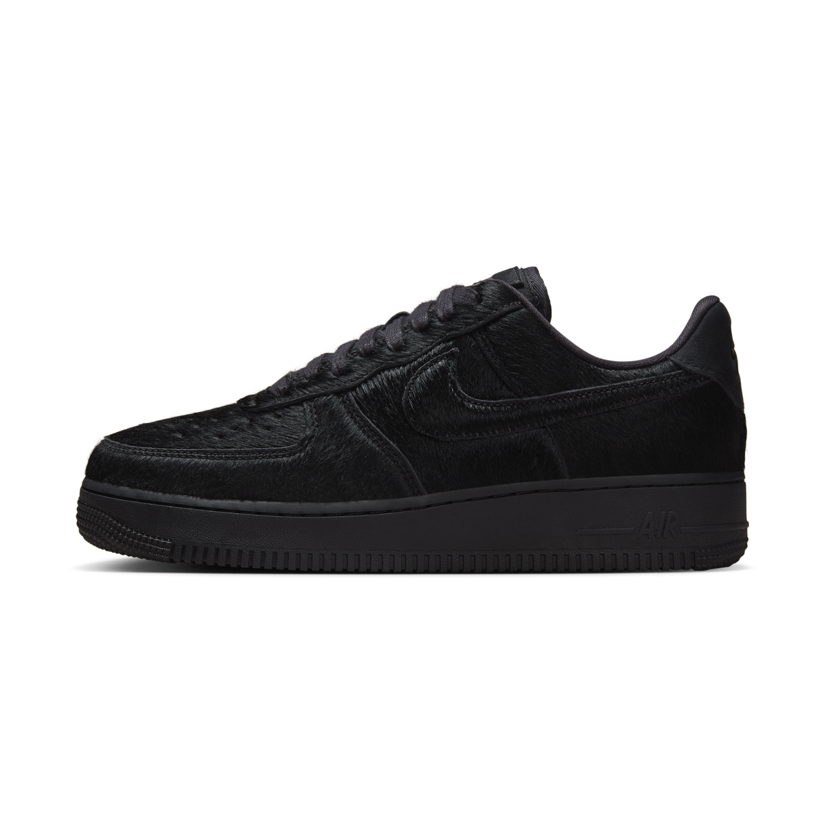 Nike Air Force 1 Low '07 Triple Black Pony Hair (Women's)