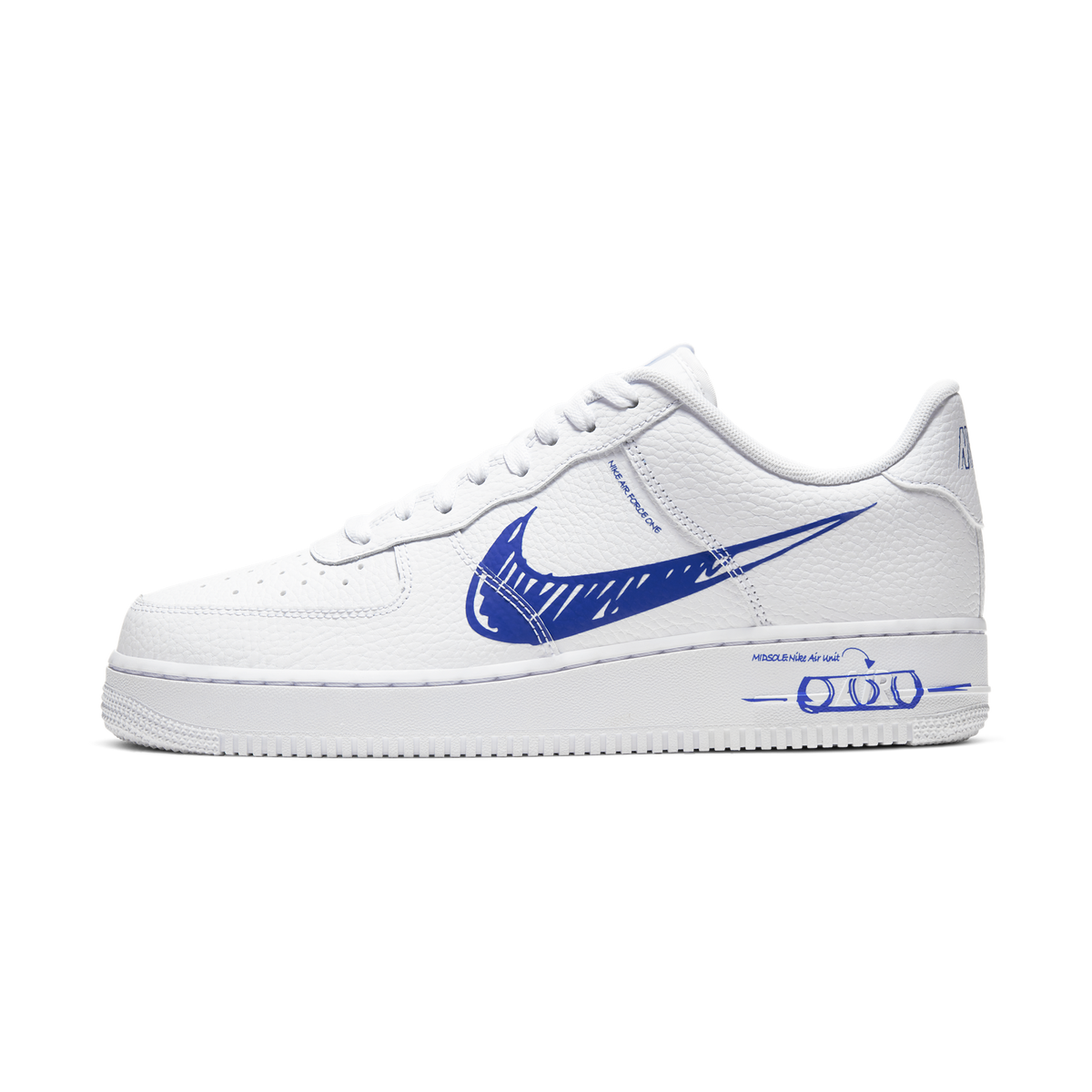 Nike Air Force 1 Low Sketch White Royal