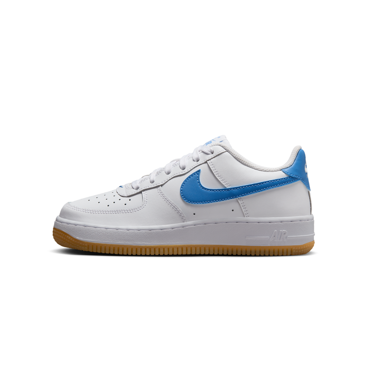 Nike Air Force 1 Low White Gum Light Brown Blue Beyond (GS)