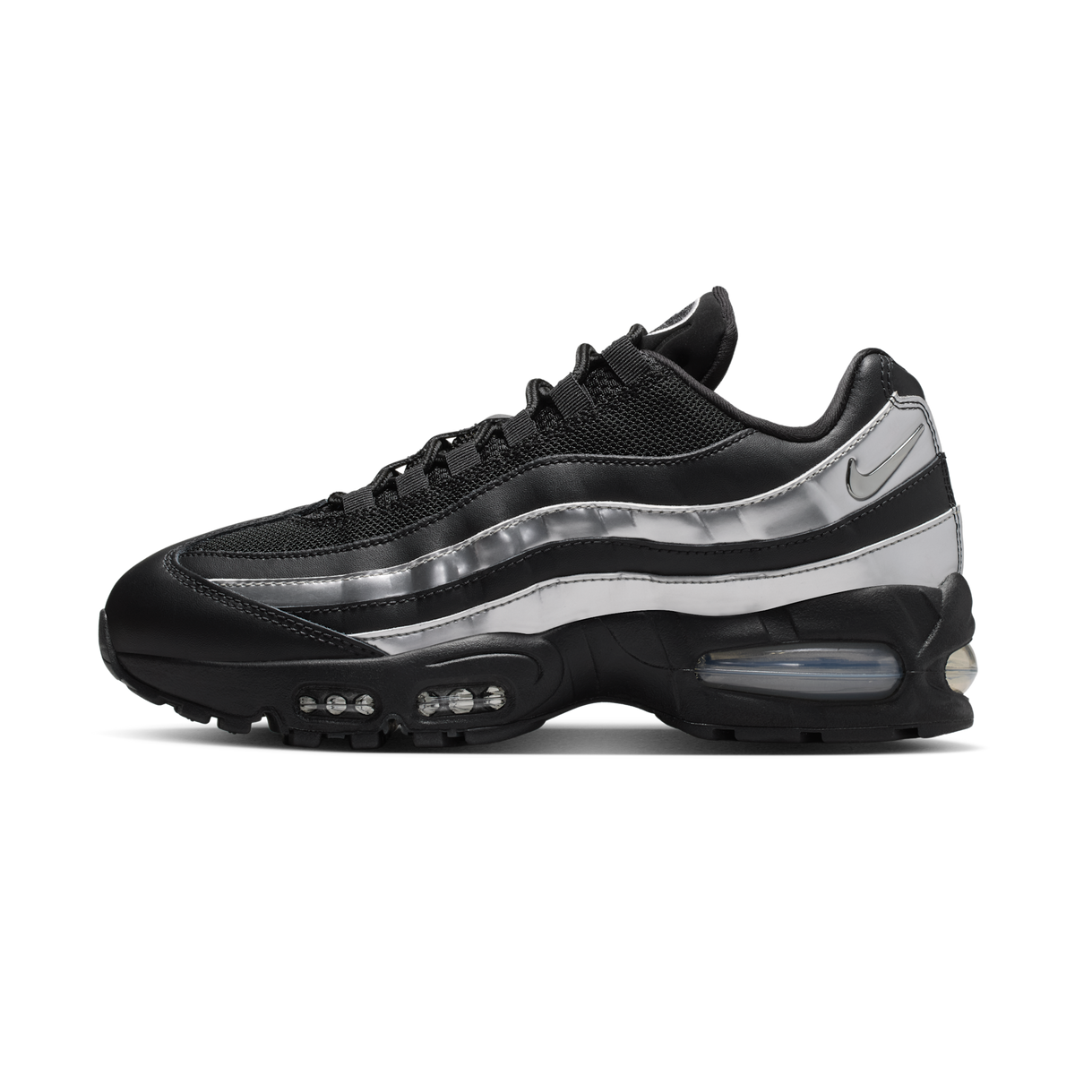 Nike Air Max 95 Big Bubble Black Metallic Silver (Women's)
