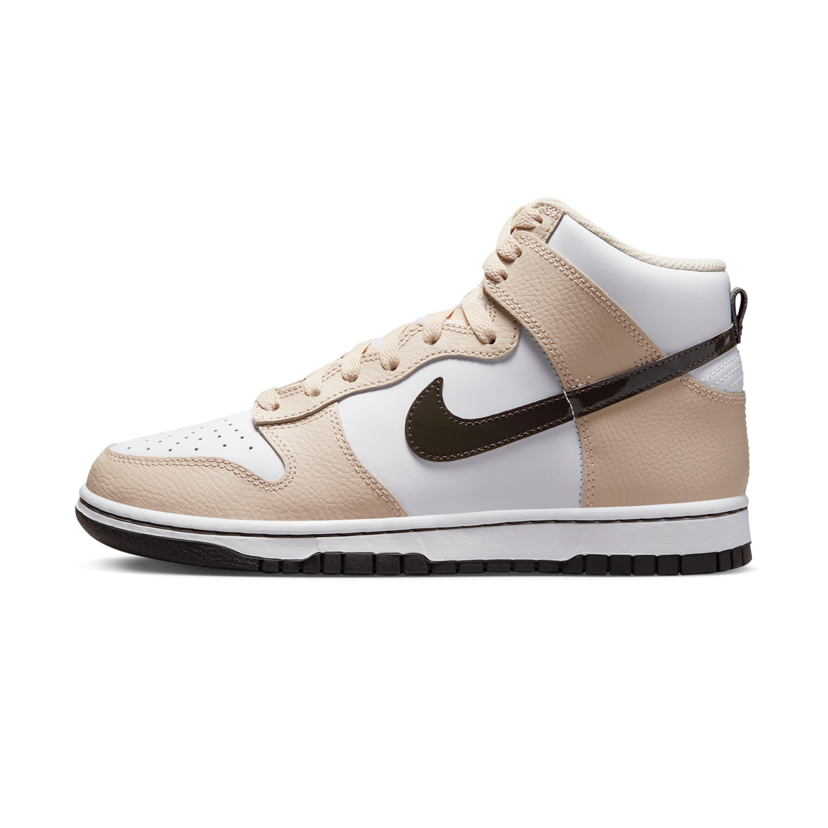 Nike Dunk High White Sanddrift Brown (Women's) | FD9874-100