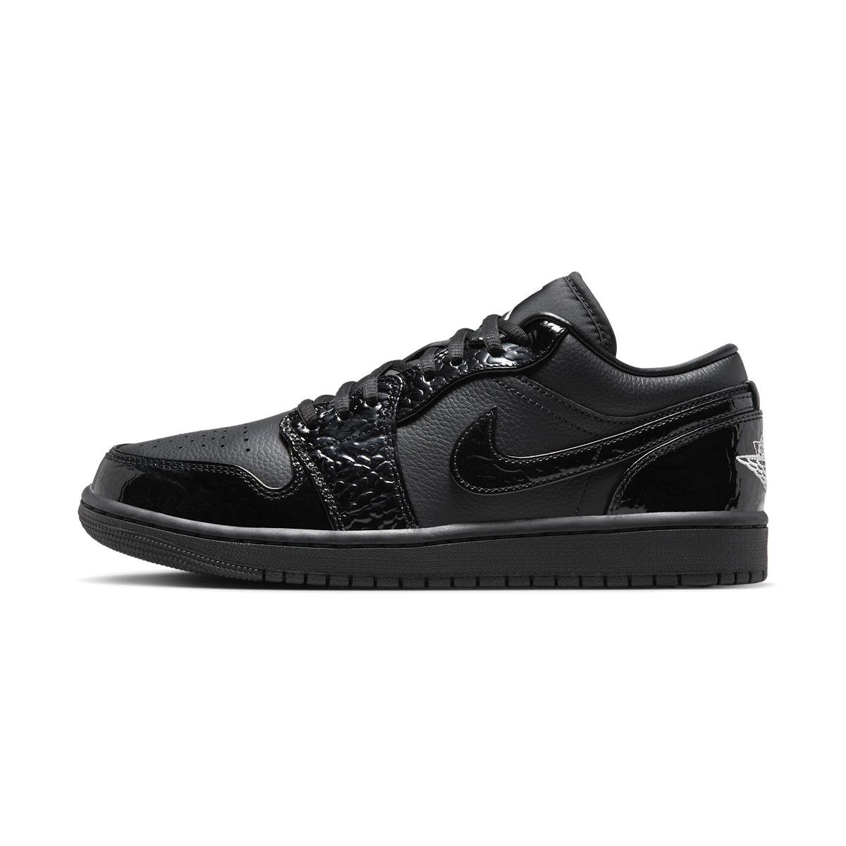Jordan 1 Low SE Patent Elephant Black (Women's)