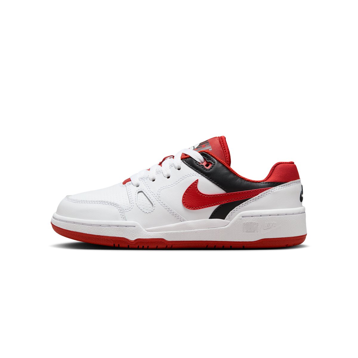 Nike Full Force Low White Black Team Orange Mystic Red (GS) | FV5929-100