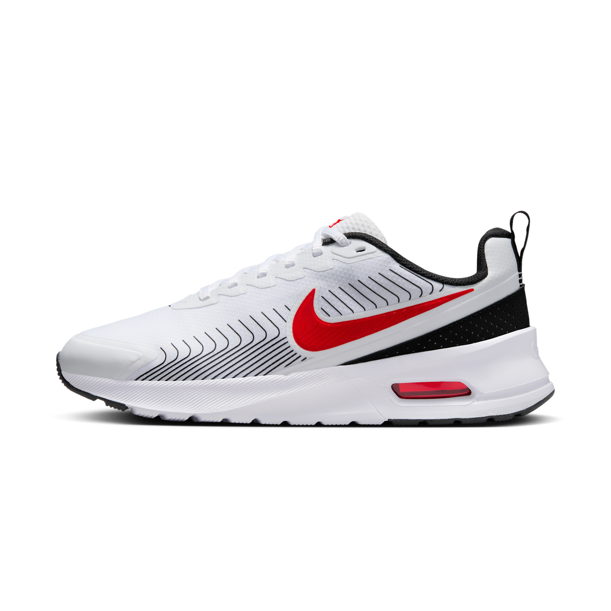 Nike Air Max Nuaxis White Black University Red | FD4329-104