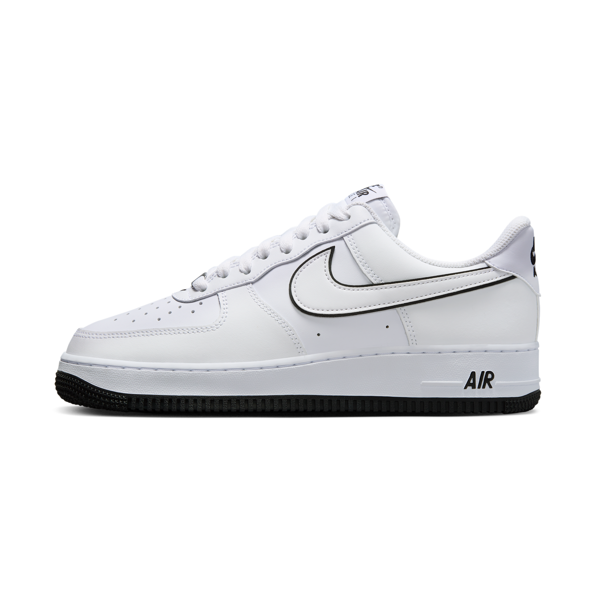 Nike Air Force 1 '07 Low White Black Outline Swoosh