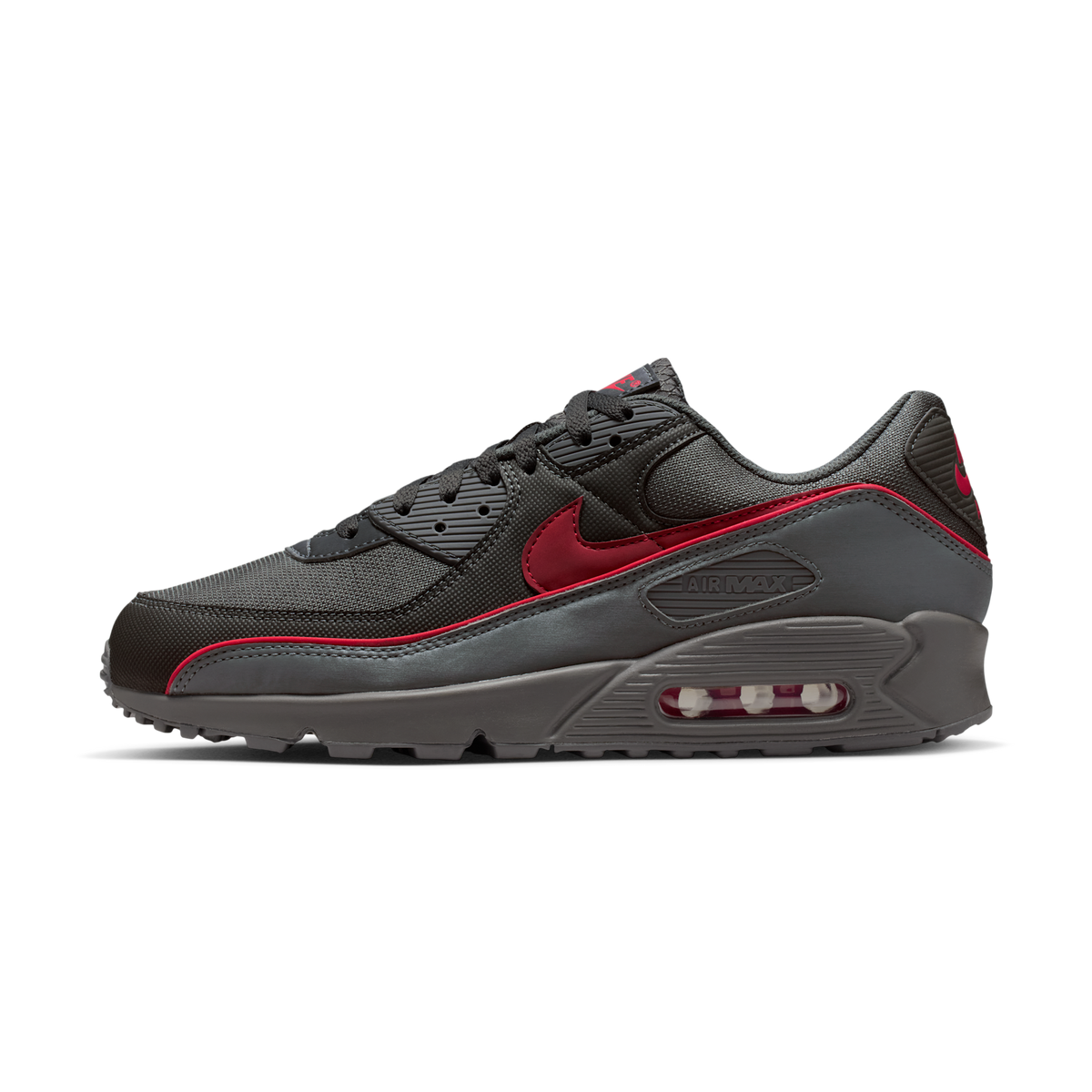 Nike Air Max 90 Premium Iron Grey University Red