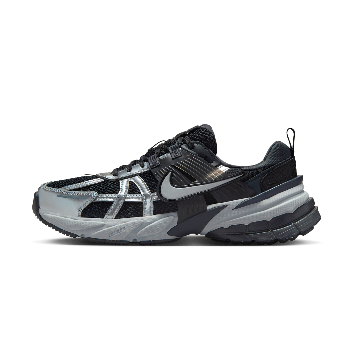 Nike V2K Run Black Metallic Silver (Women's) | FD0736-005