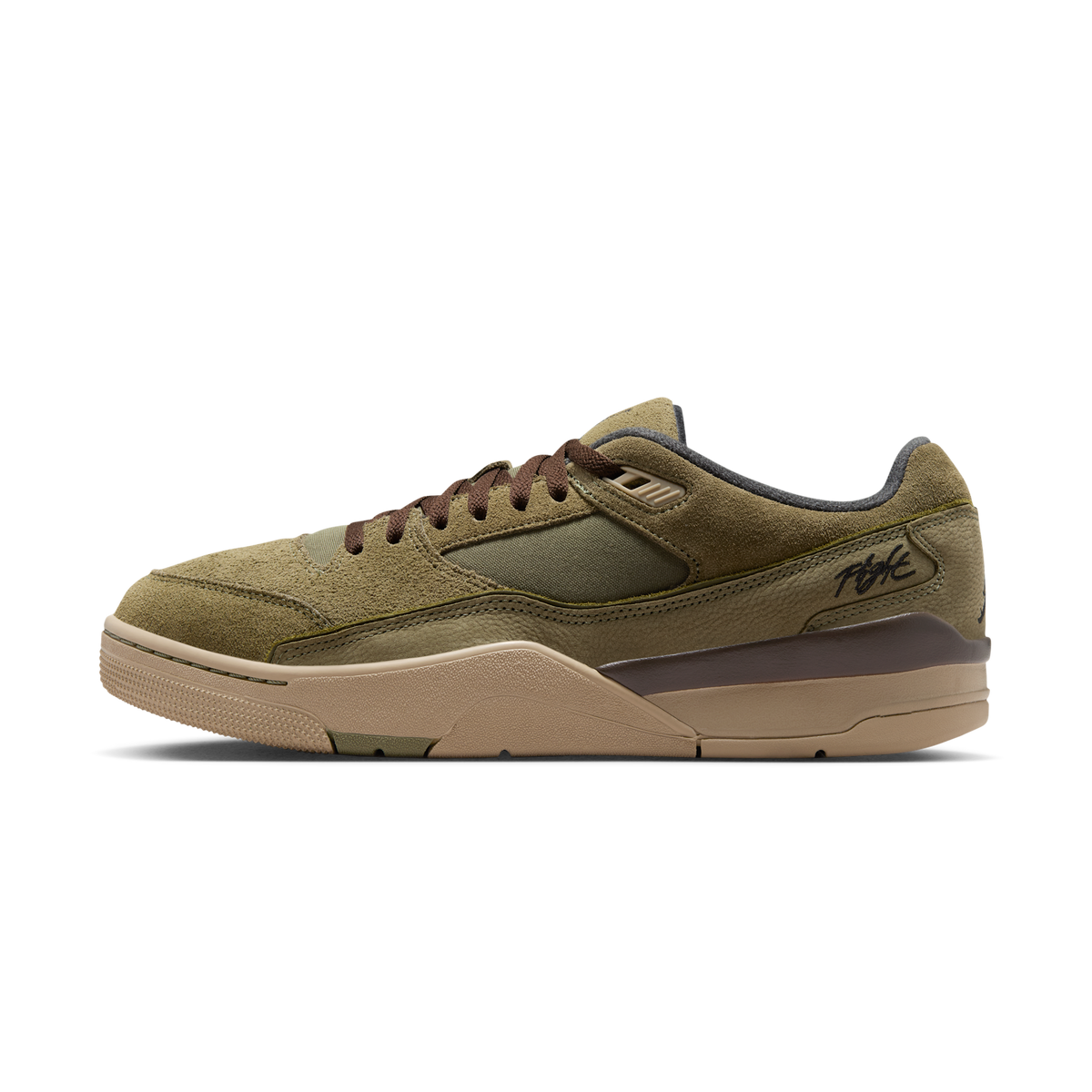 Jordan Flight Court Medium Olive Baroque Brown