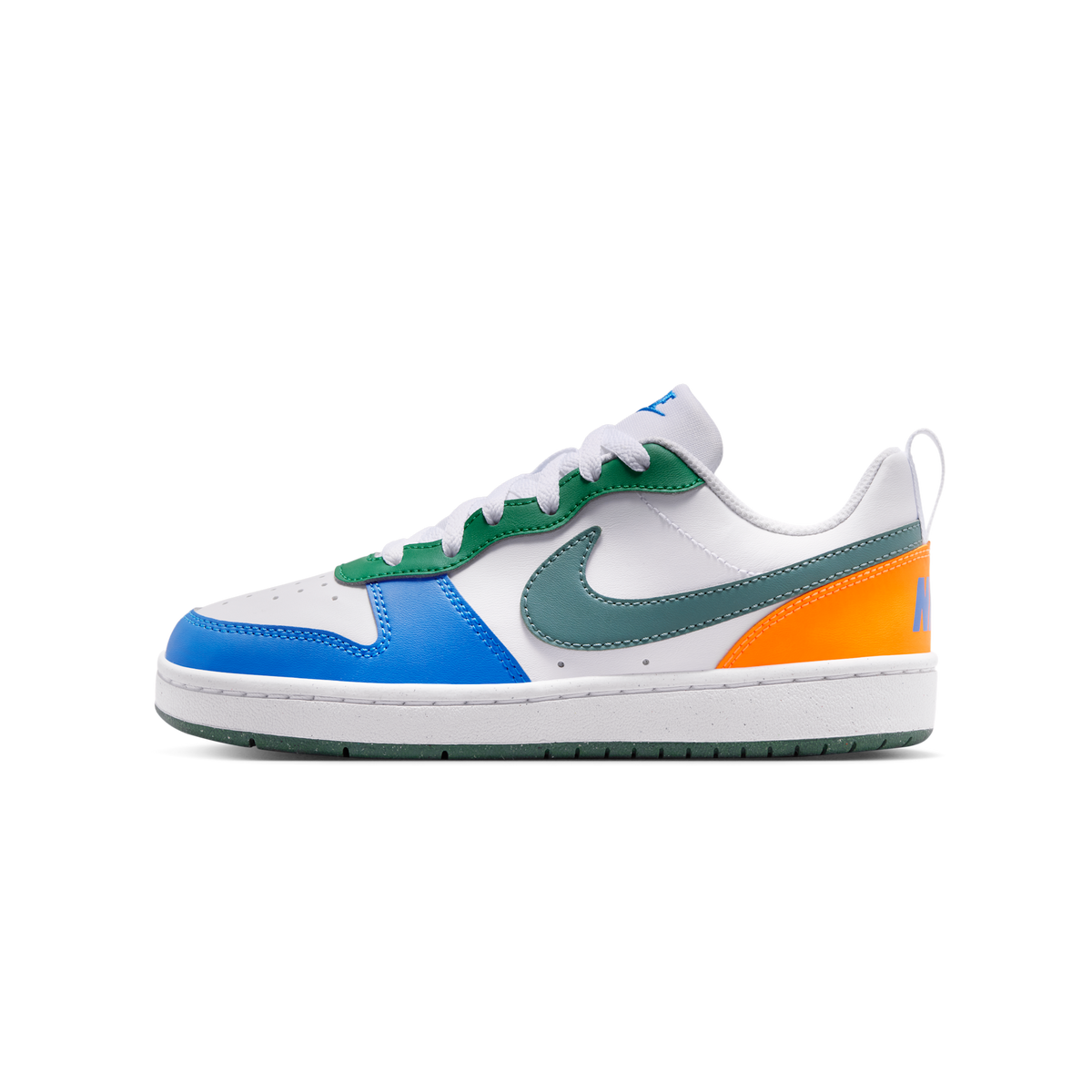 Nike Court Borough Low Recraft White Malachite Blue Crystal Mineral Slate (GS)