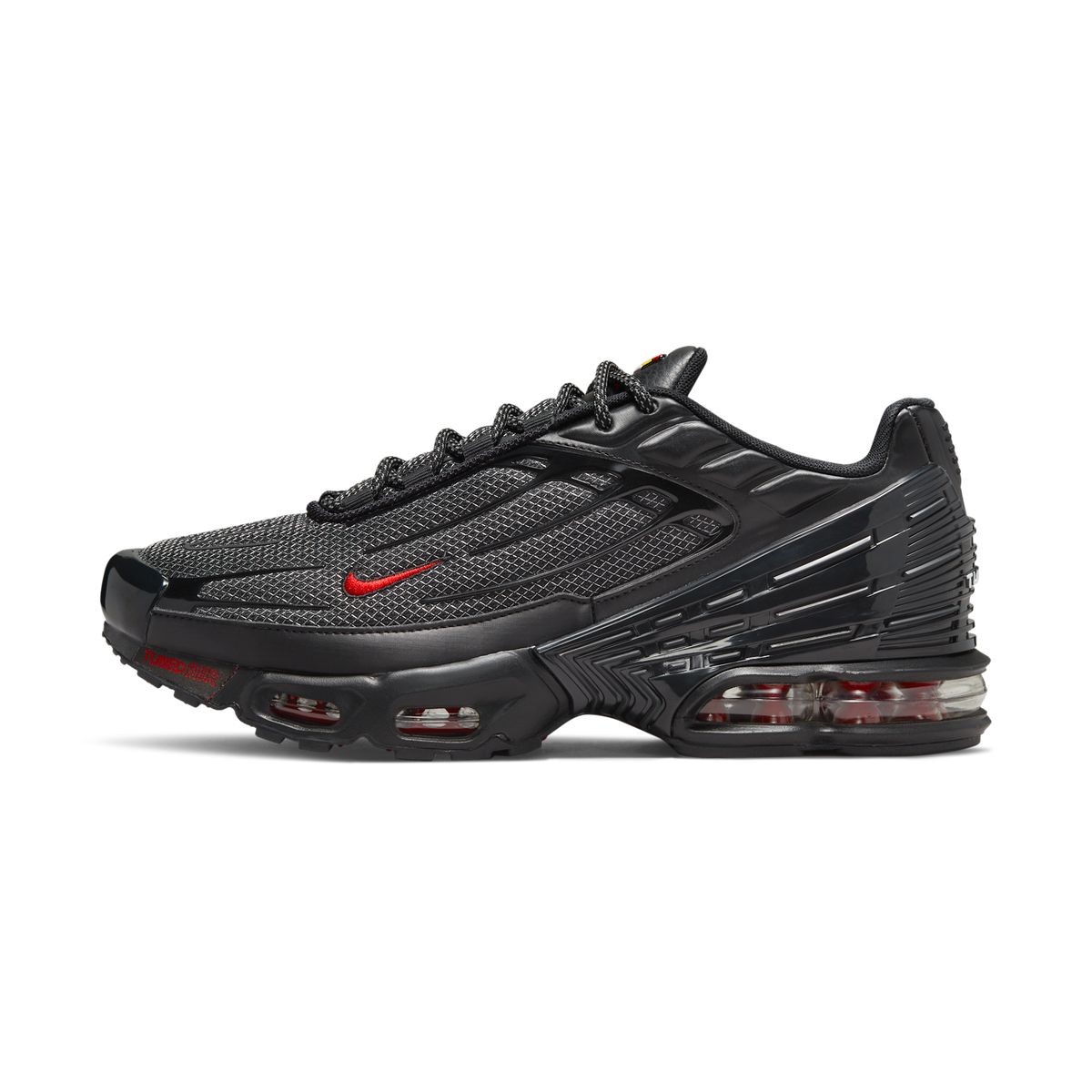 Nike Air Max Plus 3 Black Reflective Silver University Red | DO6385-002