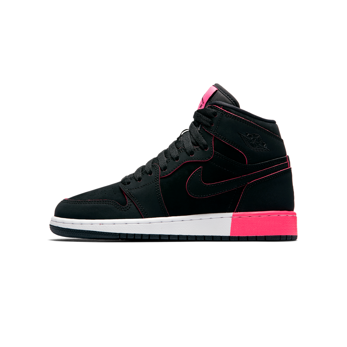 Jordan 1 Retro High Black Hyper Pink White (GS)