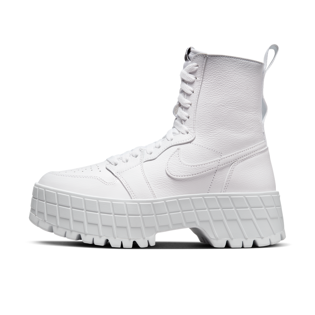 Jordan 1 High Brooklyn Triple White (Women's)
