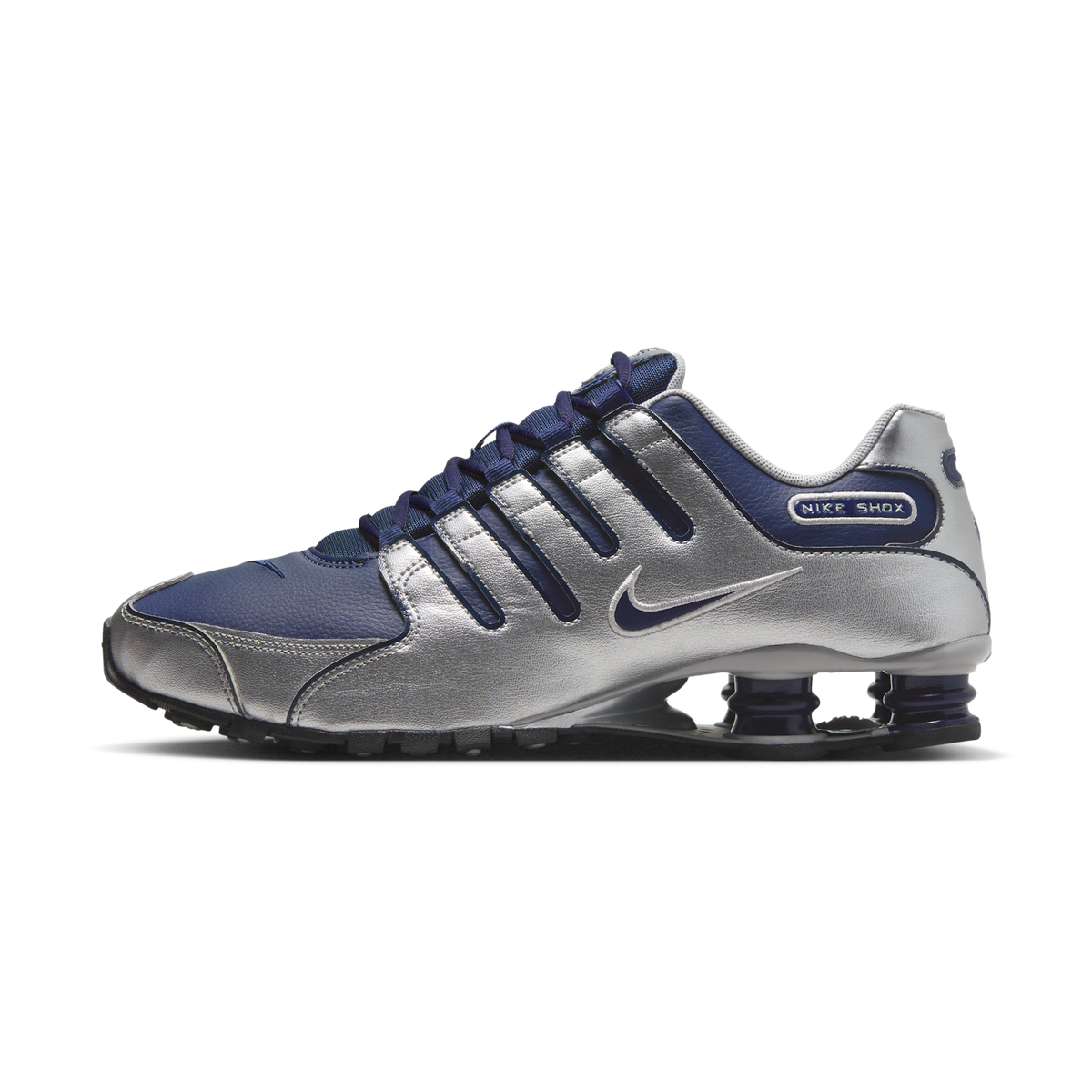 Nike Shox NZ Midnight Navy Metallic Silver | 378341-402