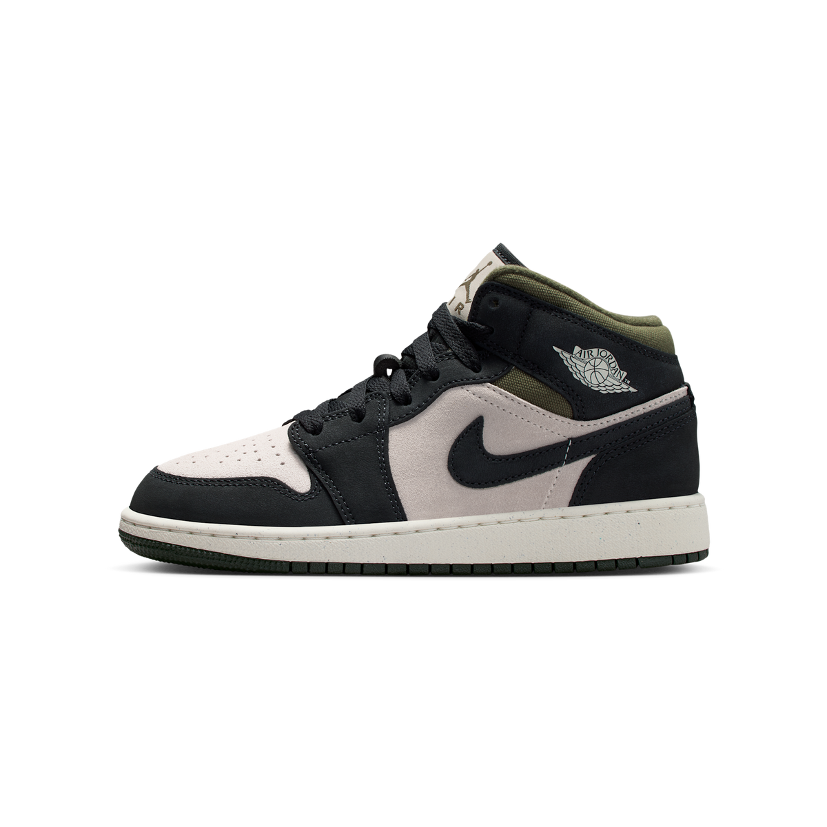 Jordan 1 Mid Off Noir Medium Olive (GS)
