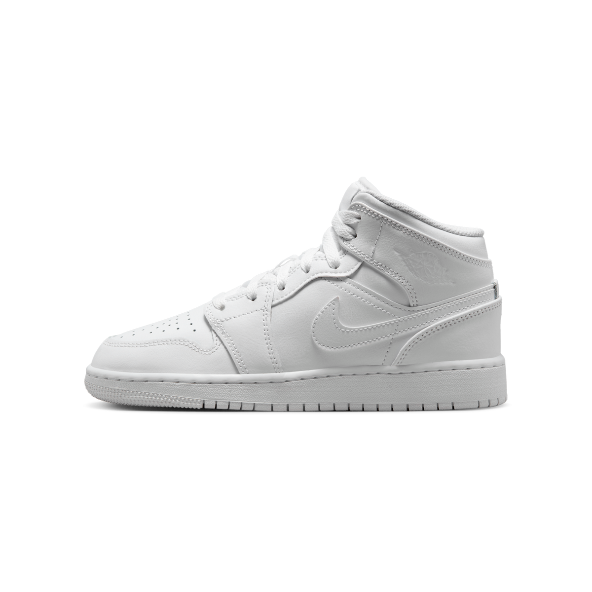 Jordan 1 Mid Triple White (2023) (GS)