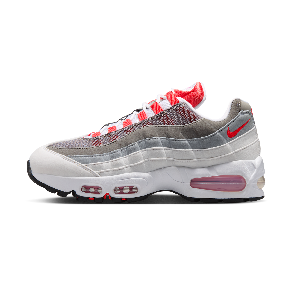 Nike Air Max 95 OG Big Bubble White Light Crimson (Women's)