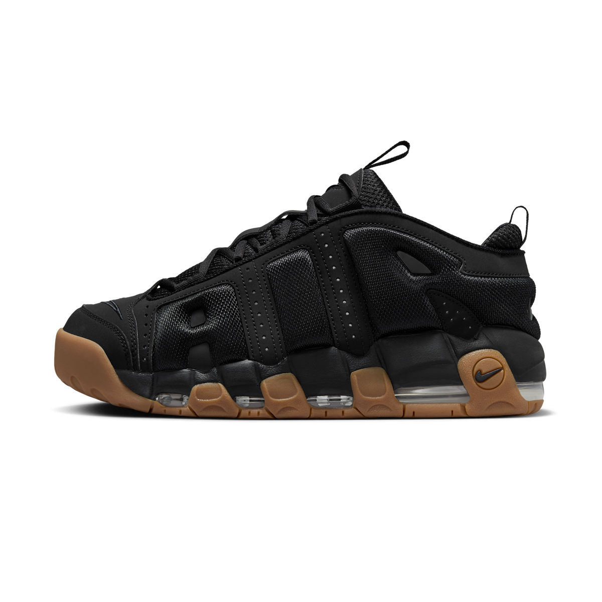 Nike Air More Uptempo Low Black Gum | FZ3055-003
