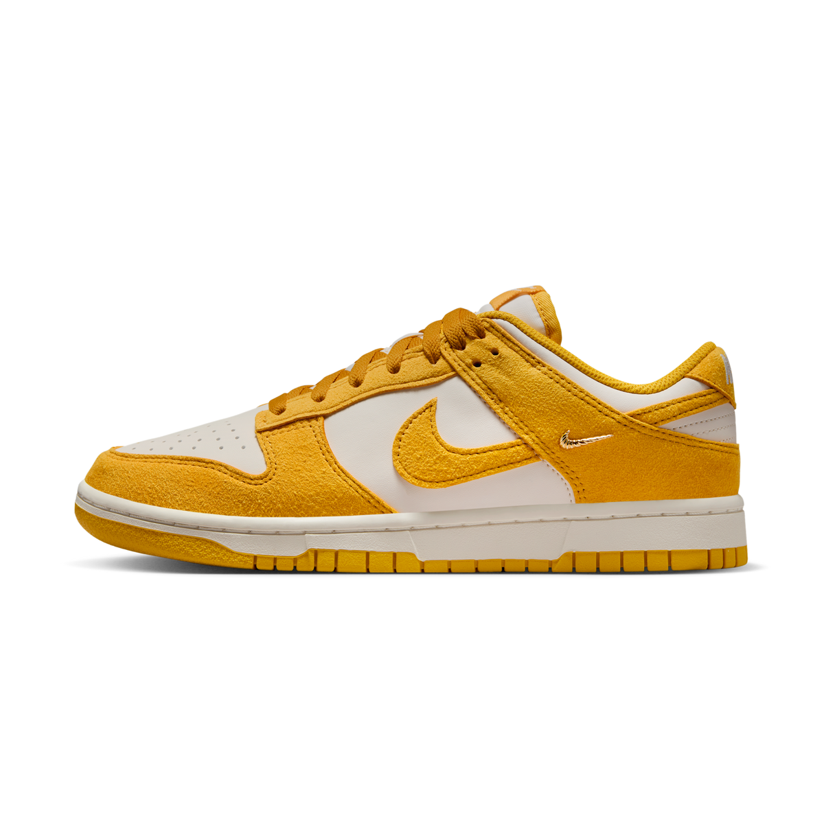 Nike Dunk Low Dark Sulfur Gold Mini Swoosh (Women's) | IB4417-101