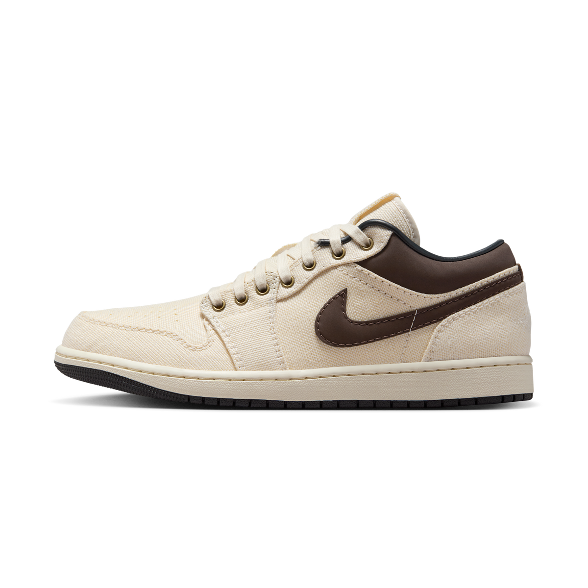 Jordan 1 Low Premium Pale Ivory Off Noir Baroque Brown