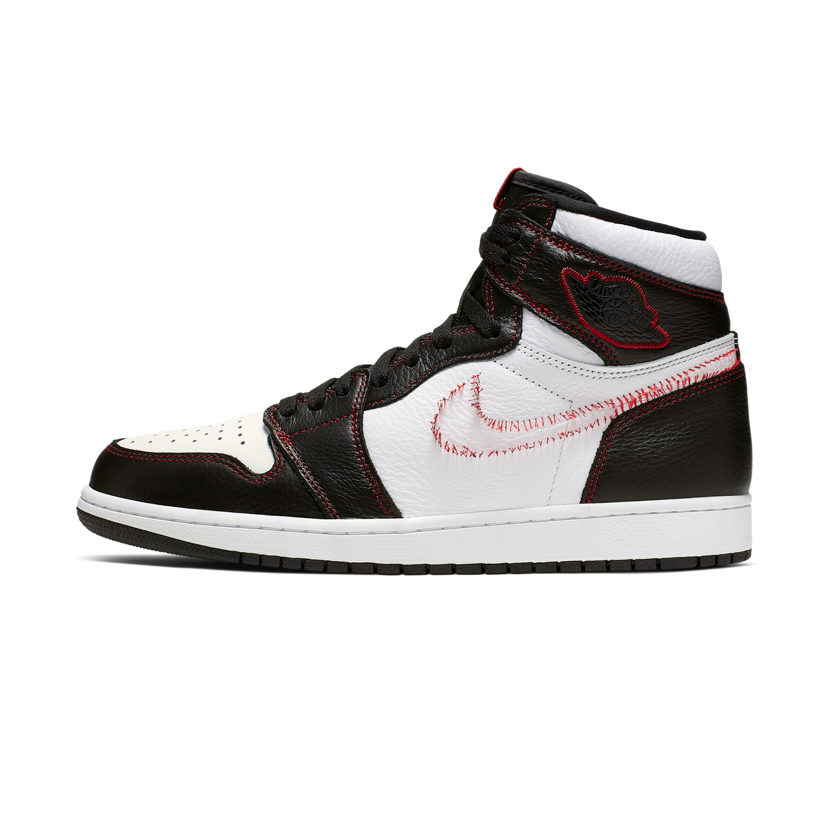 Jordan 1 Retro High Defiant White Black Gym Red