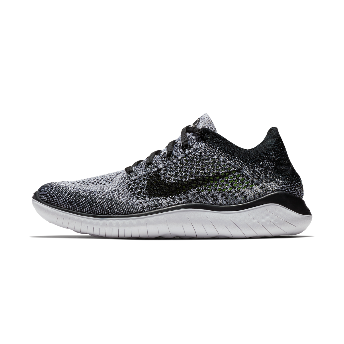 Nike Free RN Flyknit 2018 Black White Ombre