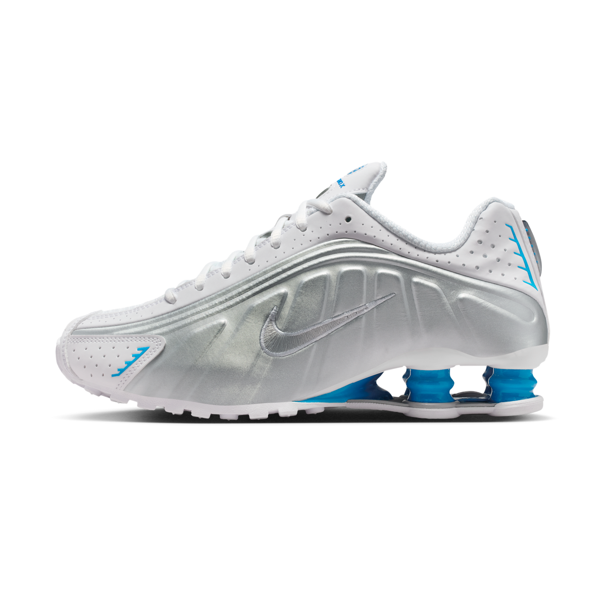 Nike Shox R4 White Blue Hero Silver (Women's) | AR3565-105