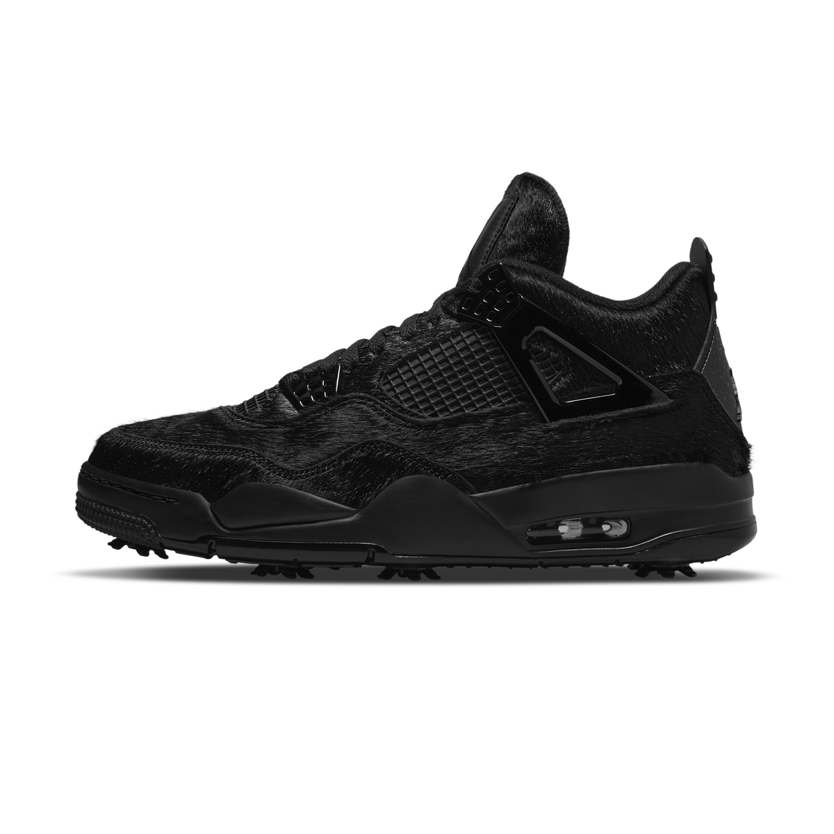 Jordan 4 Retro Golf Black Cat Pony Hair