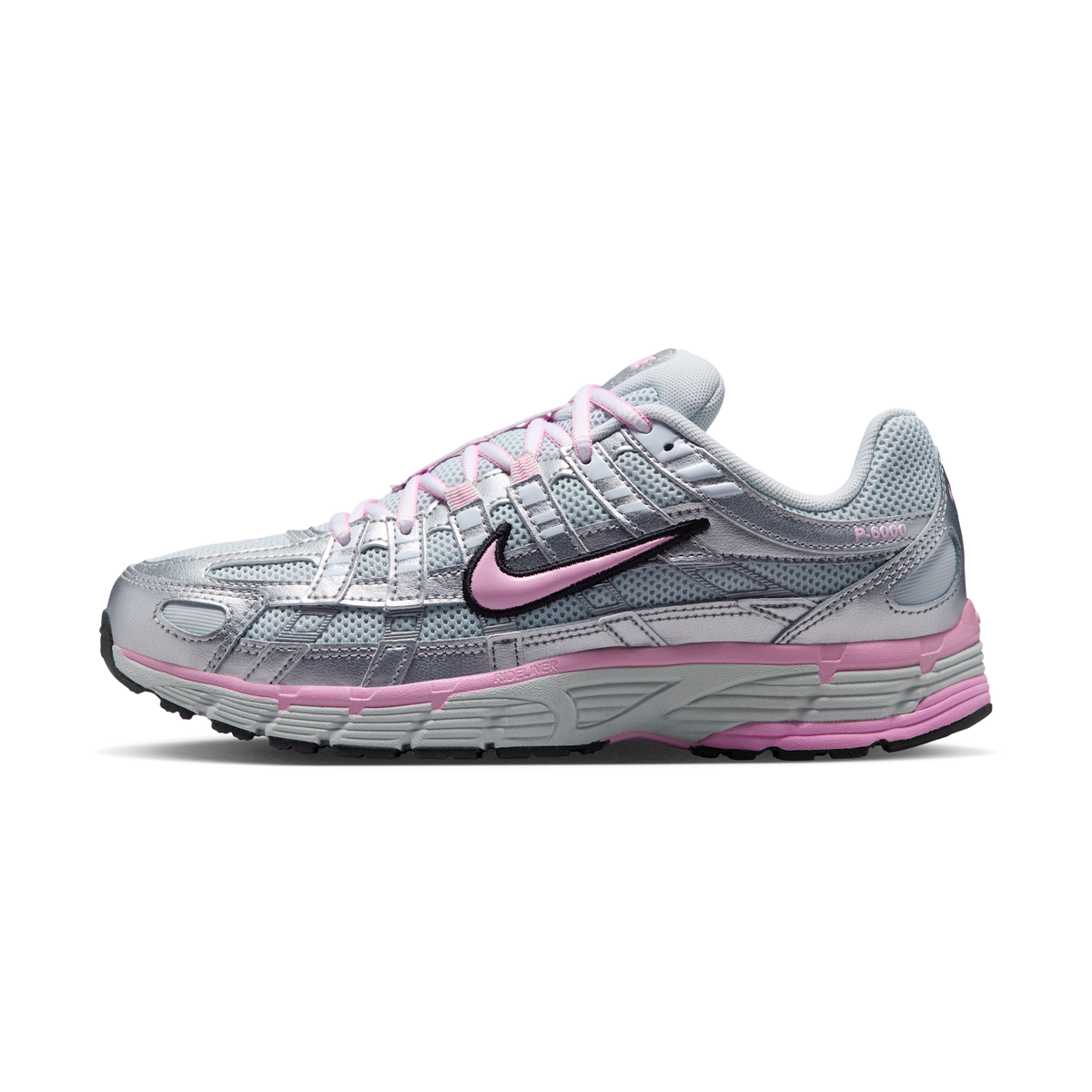 Nike P-6000 Pure Platinum Metallic Silver Black Pink (Women's)