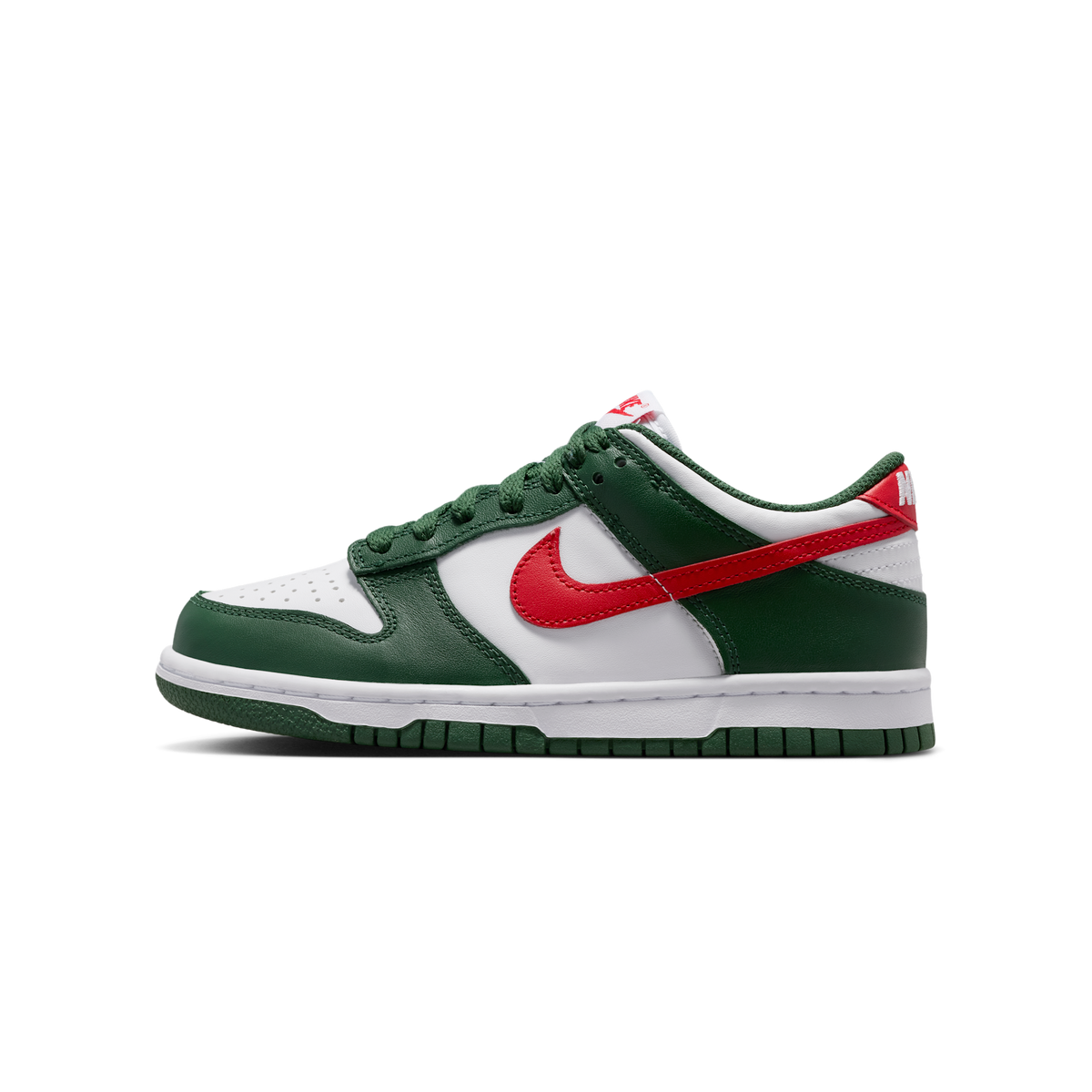Nike Dunk Low Fir White University Red (GS) | IO7453-323