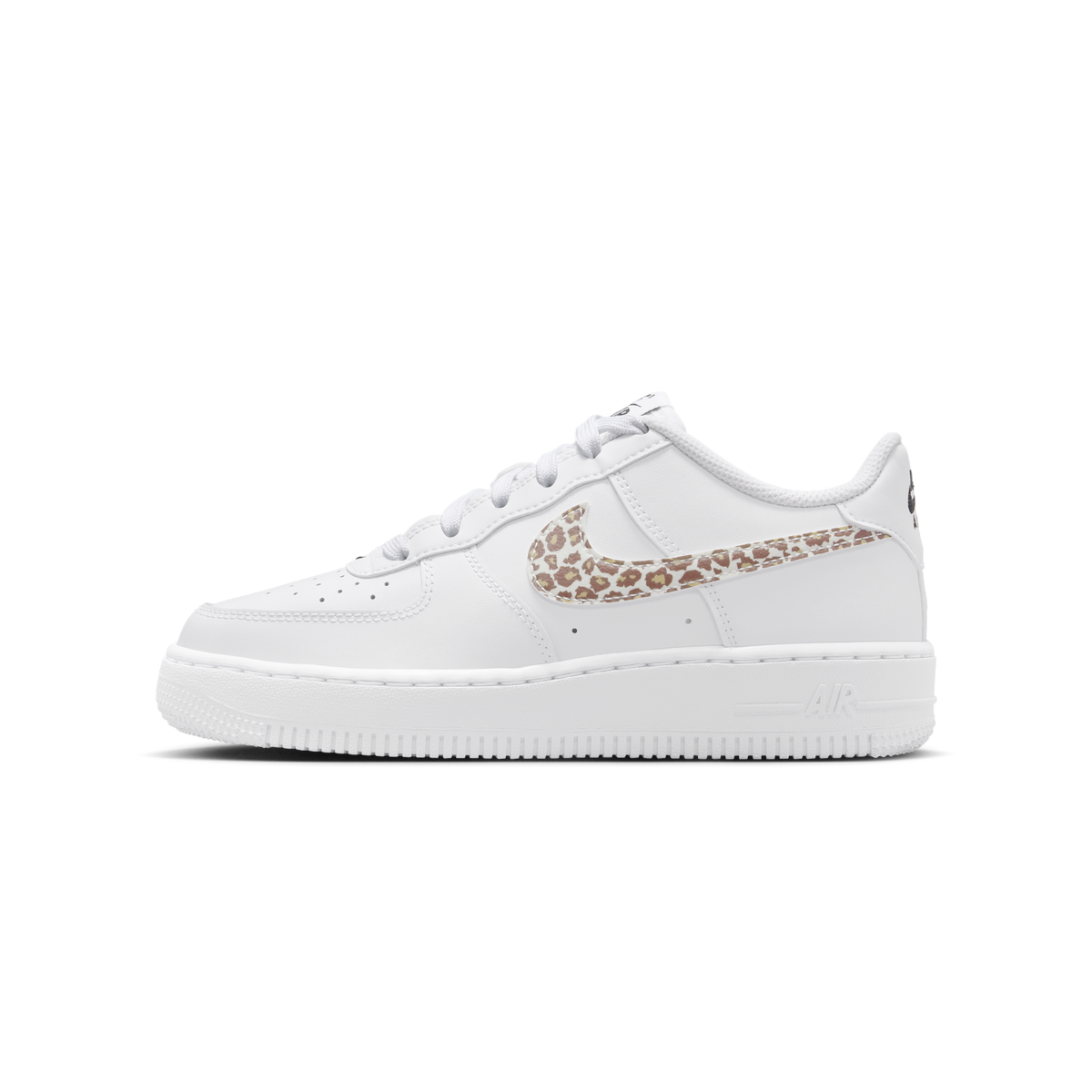 Nike Air Force 1 Low White Leopard Swoosh (GS)