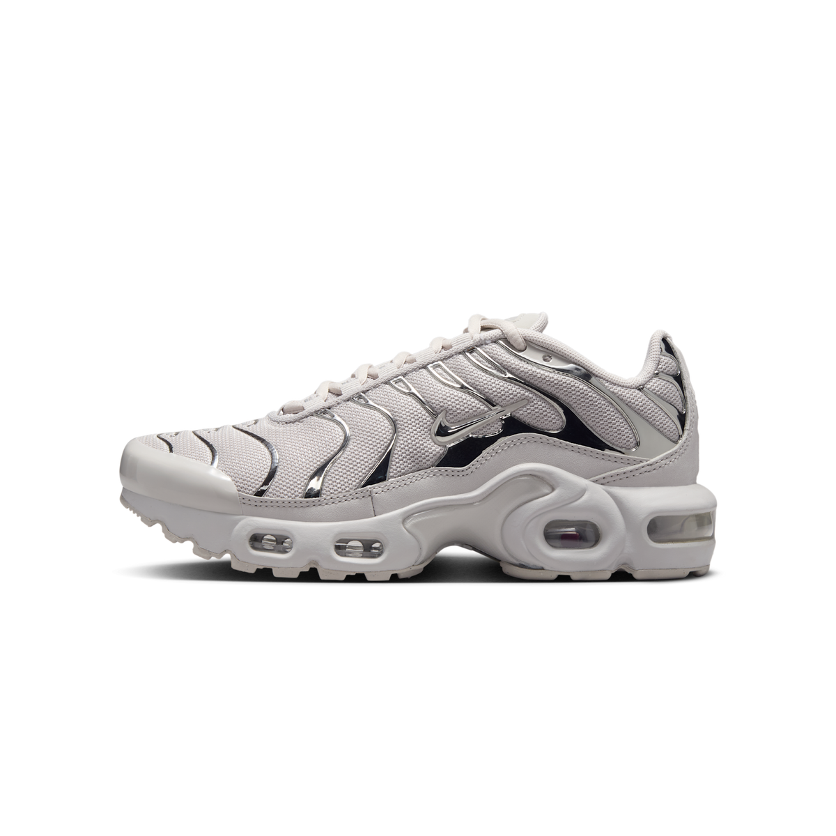 Nike Air Max Plus Light Iron Ore Gym Red Smoke Grey Metallic Silver (GS)