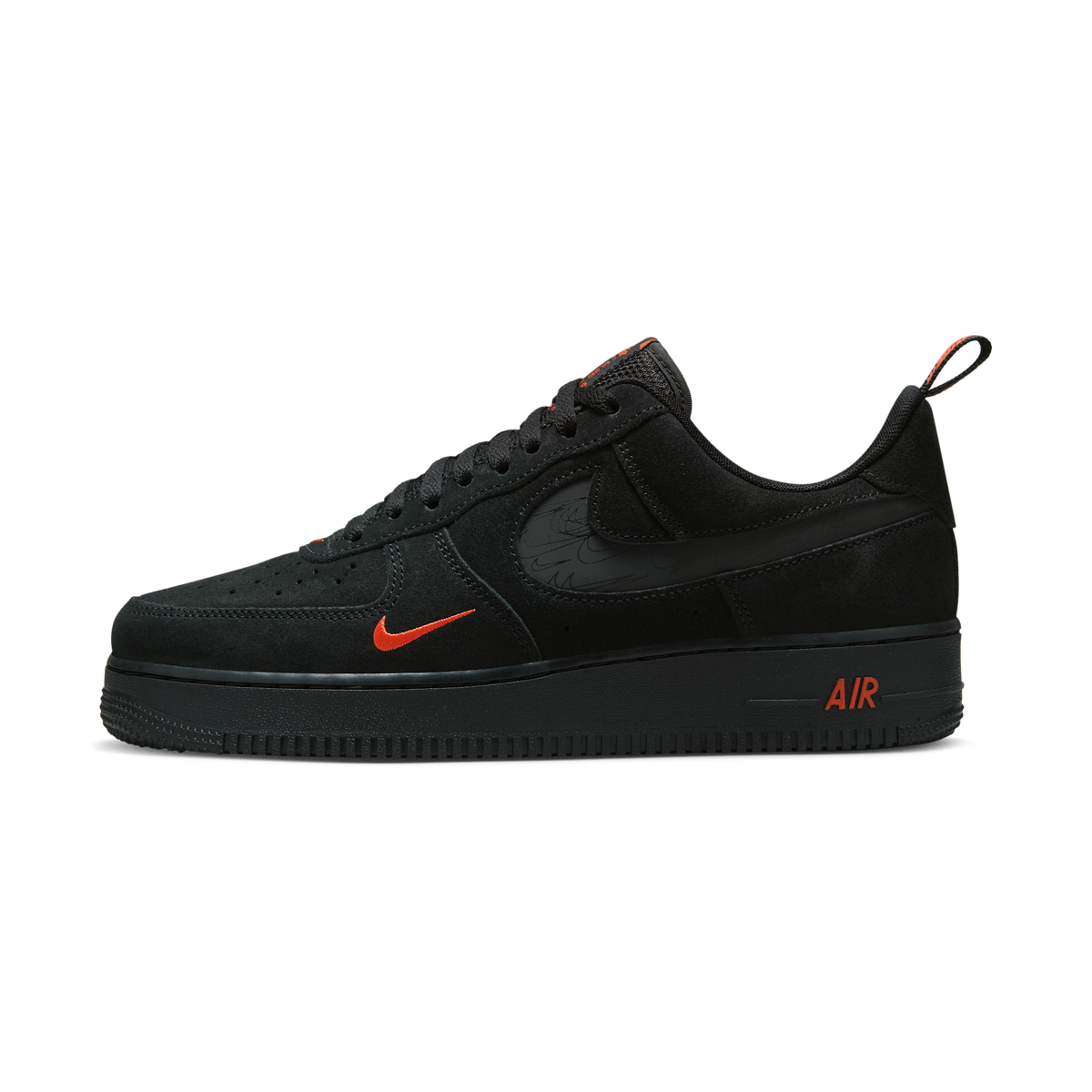 Nike Air Force 1 Low Multi-Swoosh Black Crimson