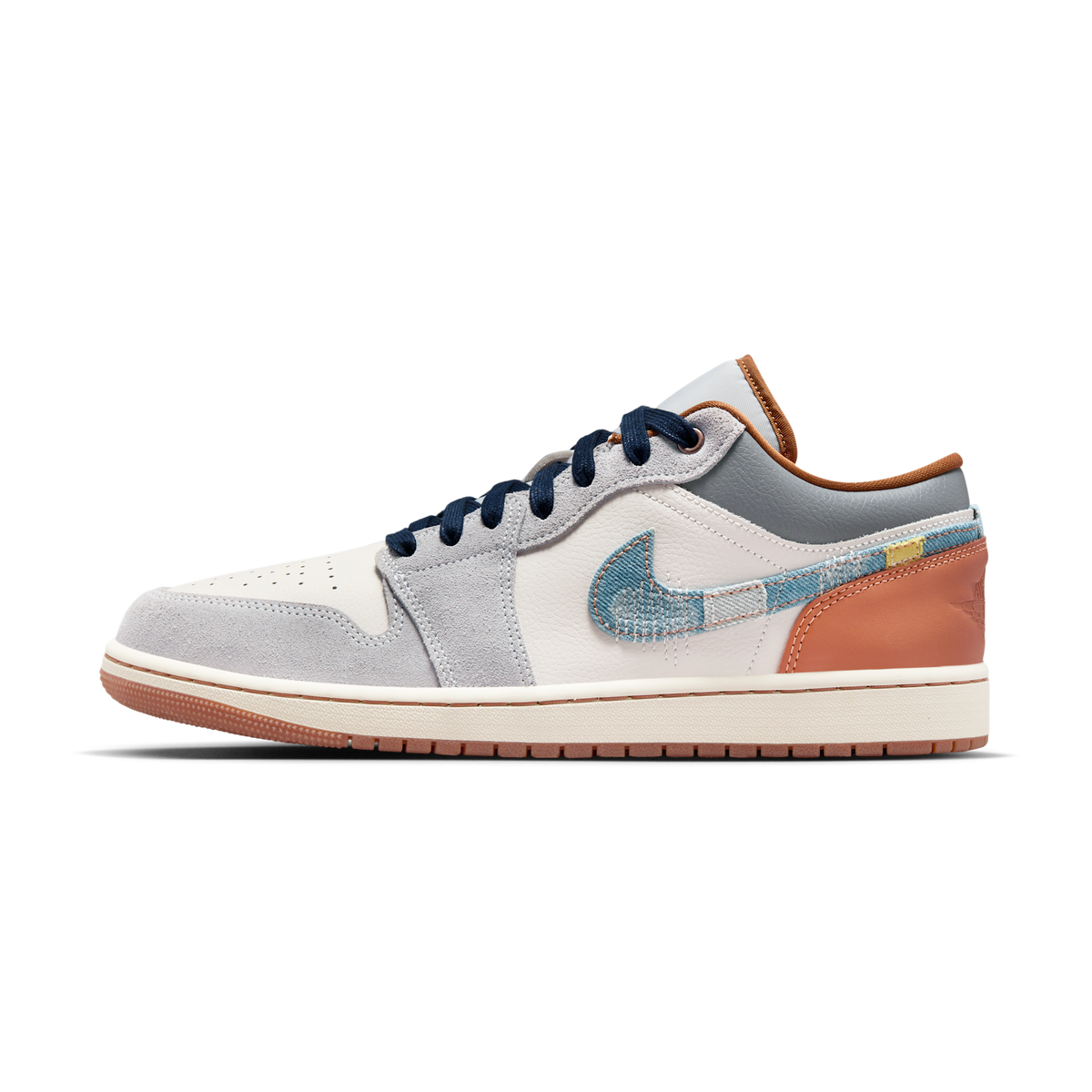 Jordan 1 Low SE Phantom Repaired Denim Swoosh