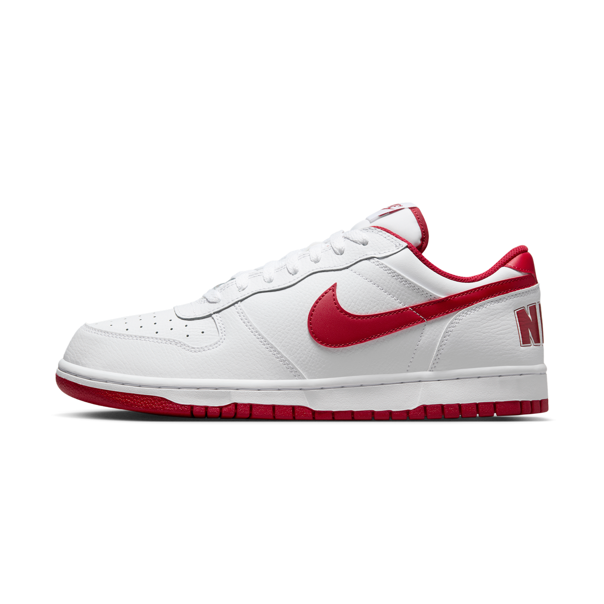 Nike Big Nike Low White Gym Red | 355152-150