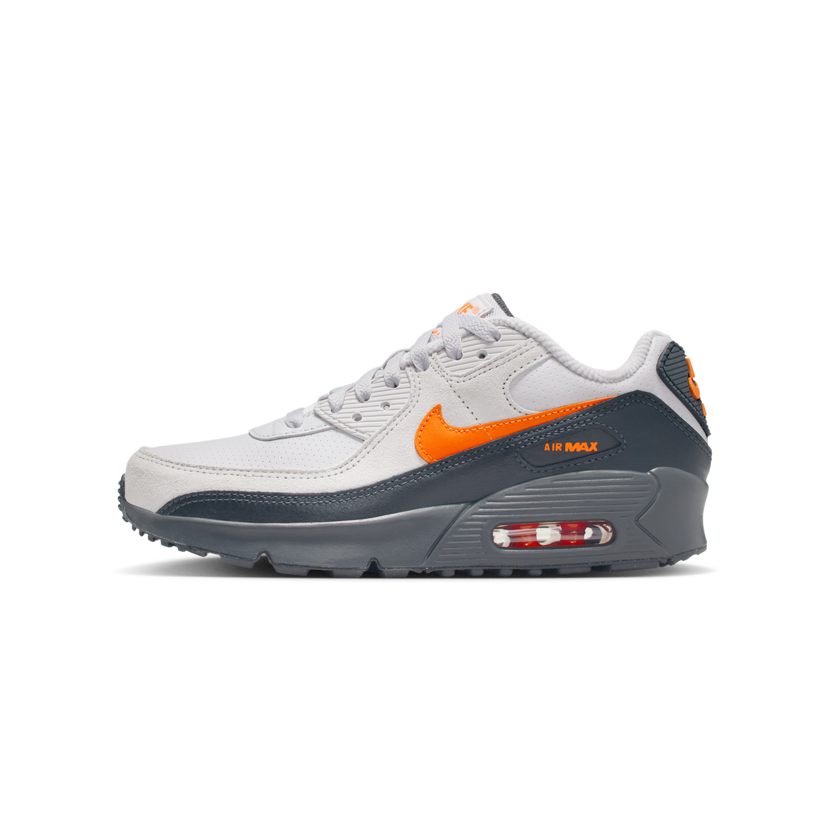 Nike Air Max 90 SE Vast Grey Safety Orange (GS)