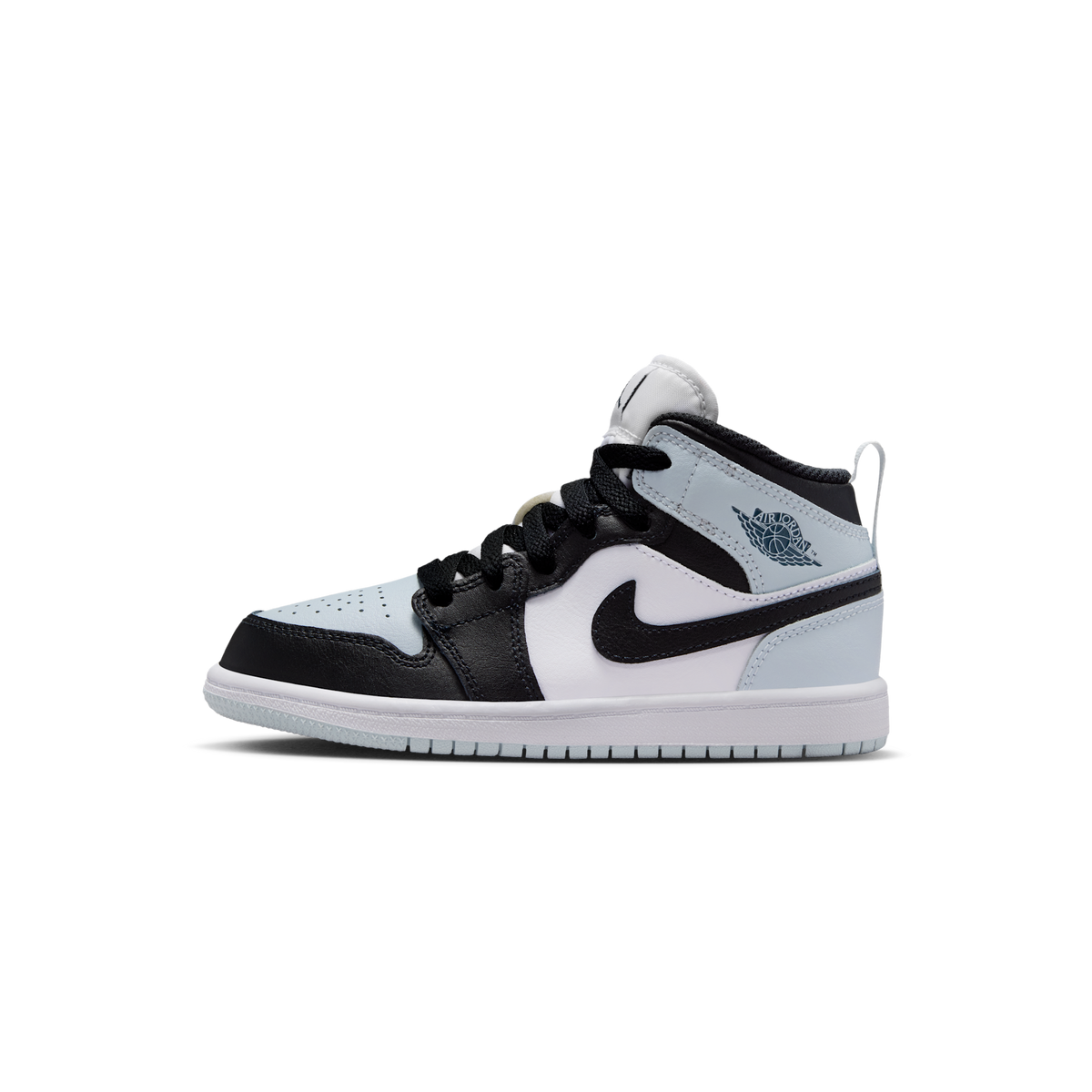 Jordan 1 Mid Black Aura Squadron Blue (PS)