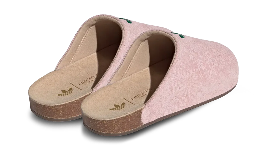 Adimule Slides Liberty London Sandy Pink Green