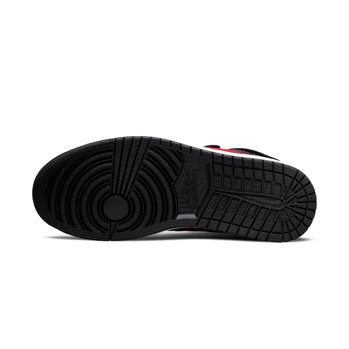 Jordan 1 High FlyEase Black Gym Red Smoke Grey